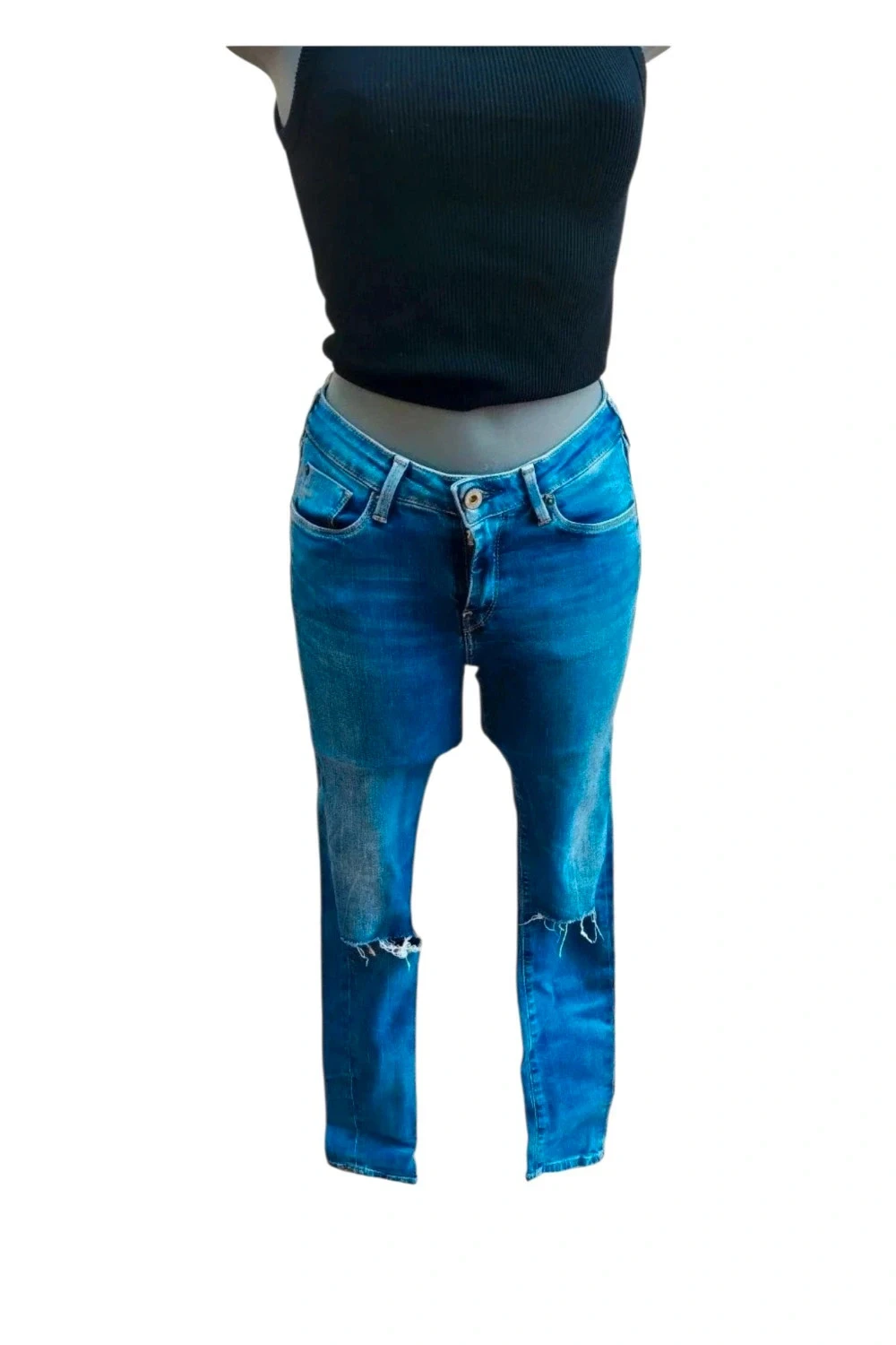 Jeans Pepe Jeans "Regent" con rotos en las rodillas - Talla W26 / L30